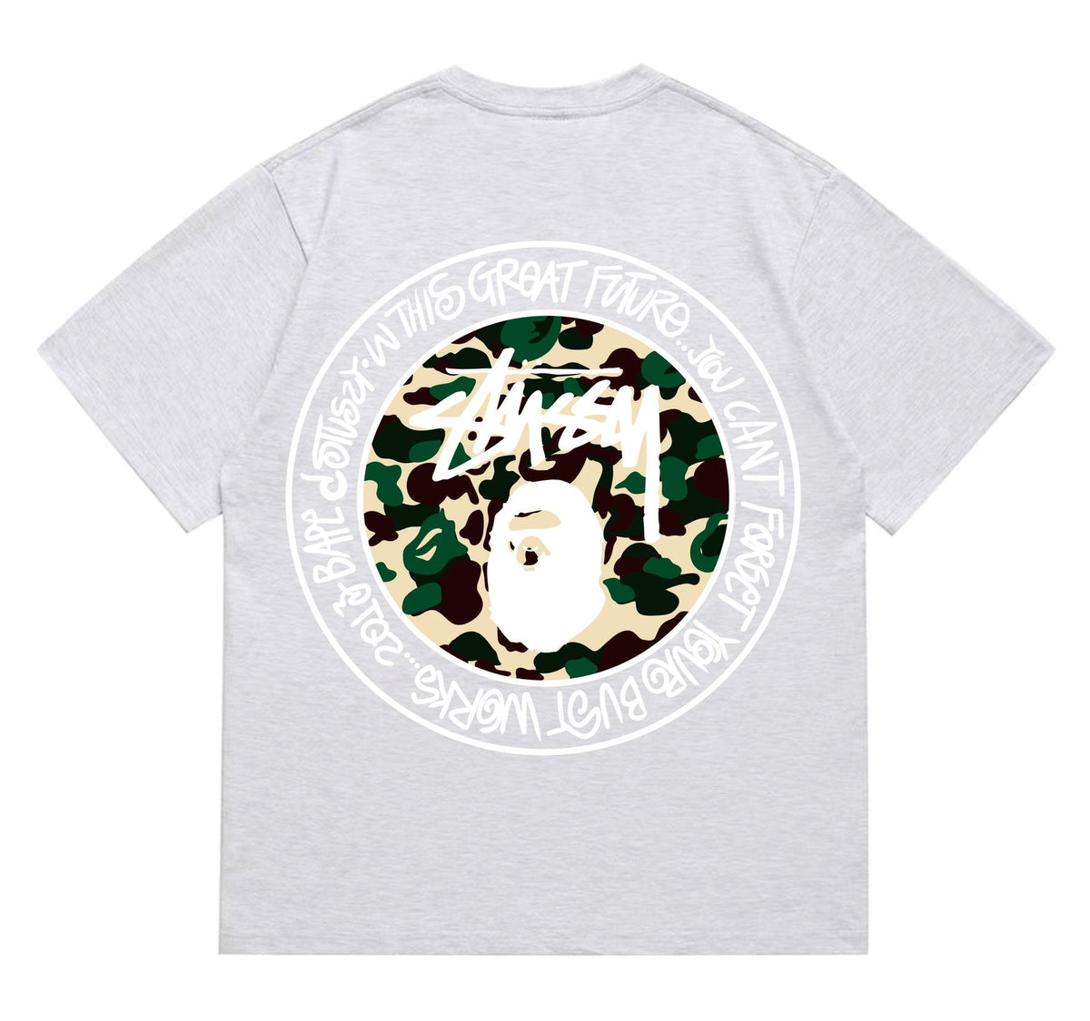 BAPE Circular Camo Ape Graphic T-Shirt — back
