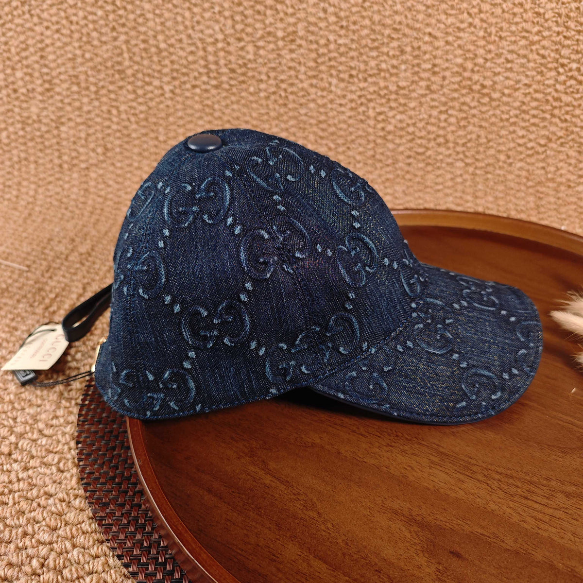 GUCCI Denim Baseball Cap – Dark Blue